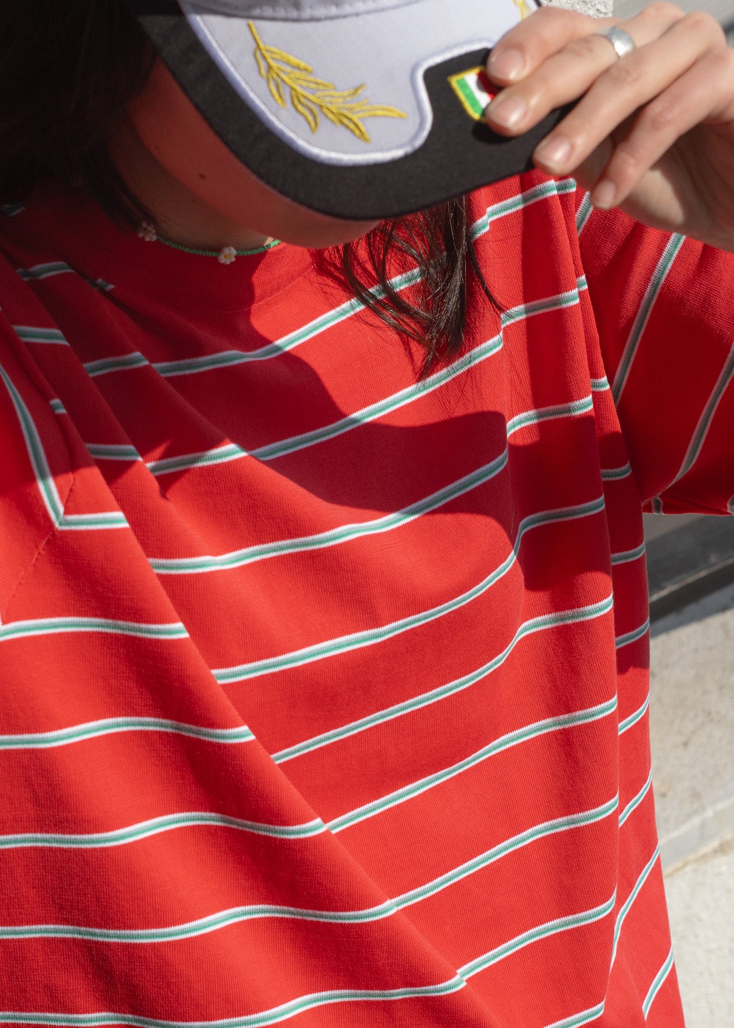 CENTRE TEE　Striped