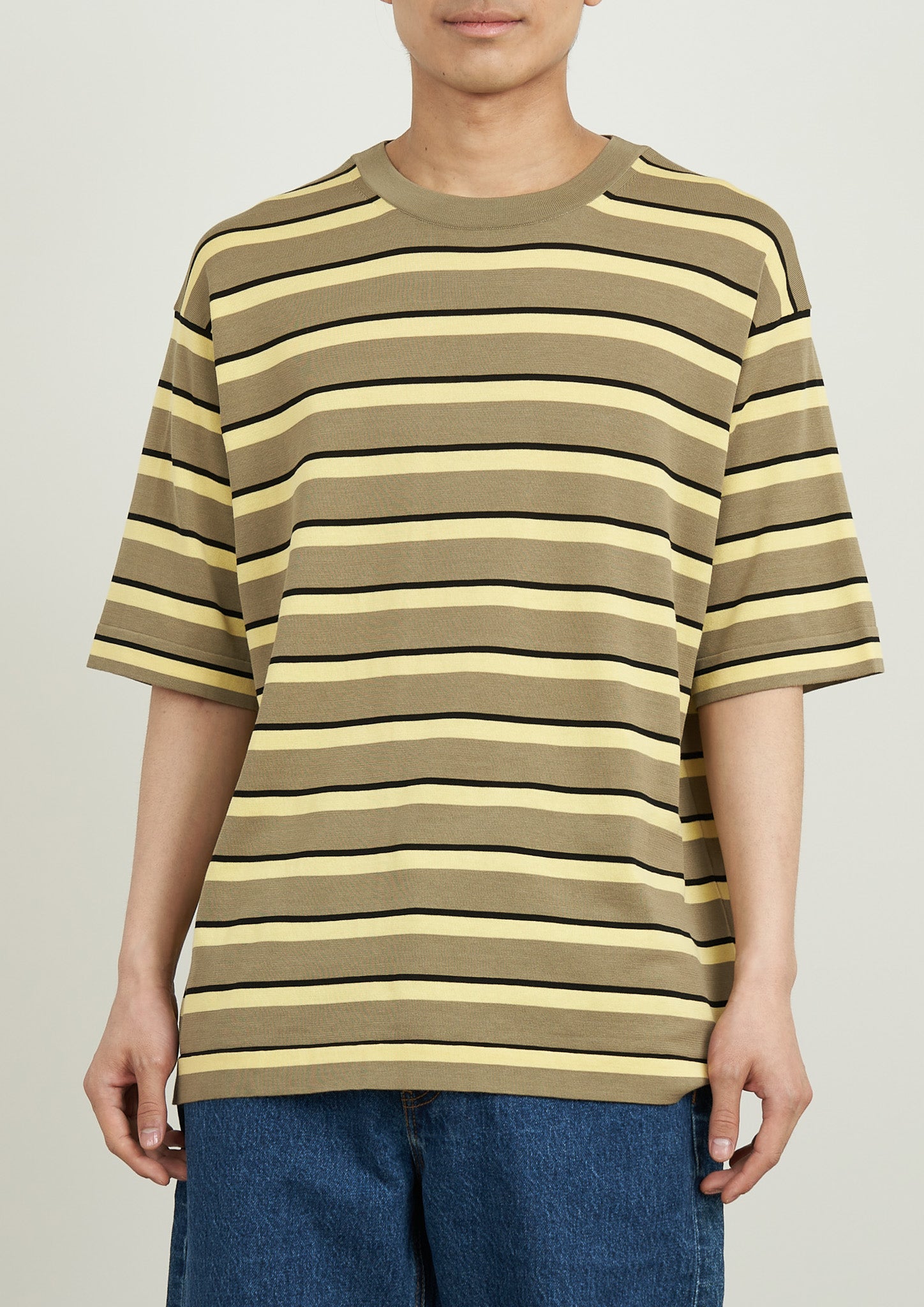 Striped CENTRE TEE　Unisex